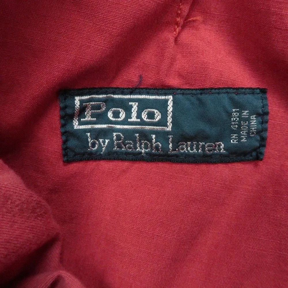 Polo Ralph Lauren Shorts Mens Large Red Cargo Utility Heavyweight Paratrooper